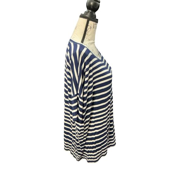 Cabi Women’s Navy & White Striped Tee - Size Small (SKU 0246) - Picture 2 of 10